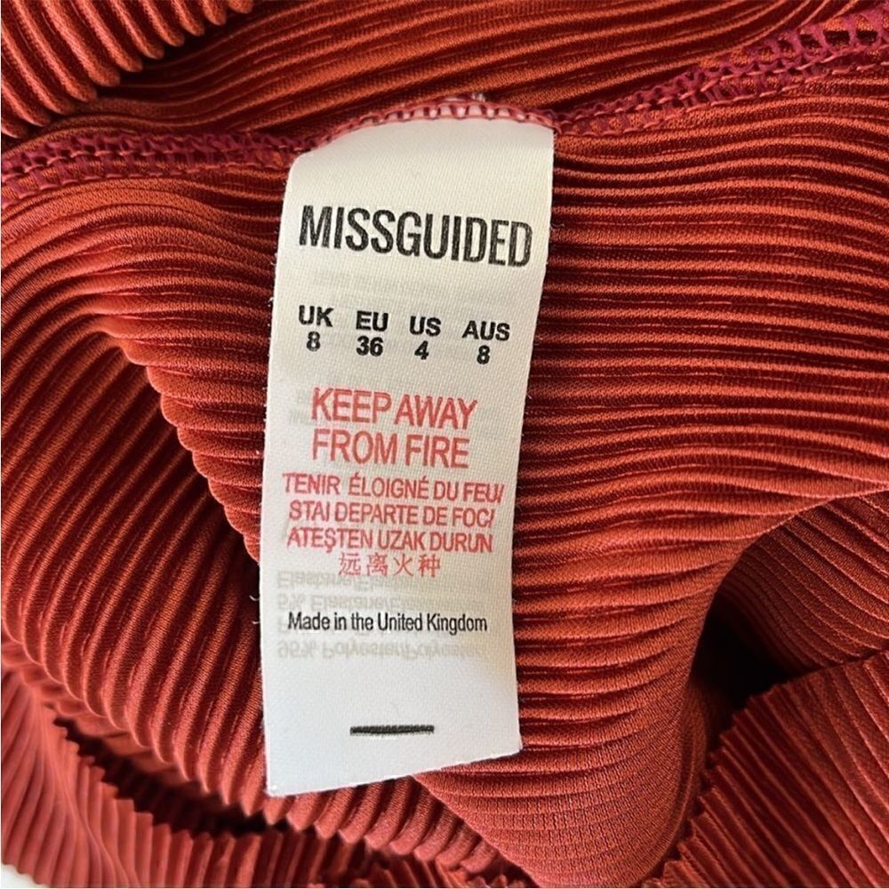 ASOS Miss Guided Rust Pleated Romper - Picture 9 of 12